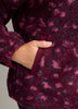 Hooded Red Leopard-Print Sherpa Zippered Jacket - Active Zone