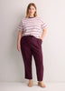Linen Blend Tapered-Leg Pant