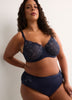 High-Cut Microfibre Brief with Side Embroidery - Déesse
