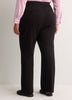 Black Pull-On Bootcut Knit Pant, Essential Pant