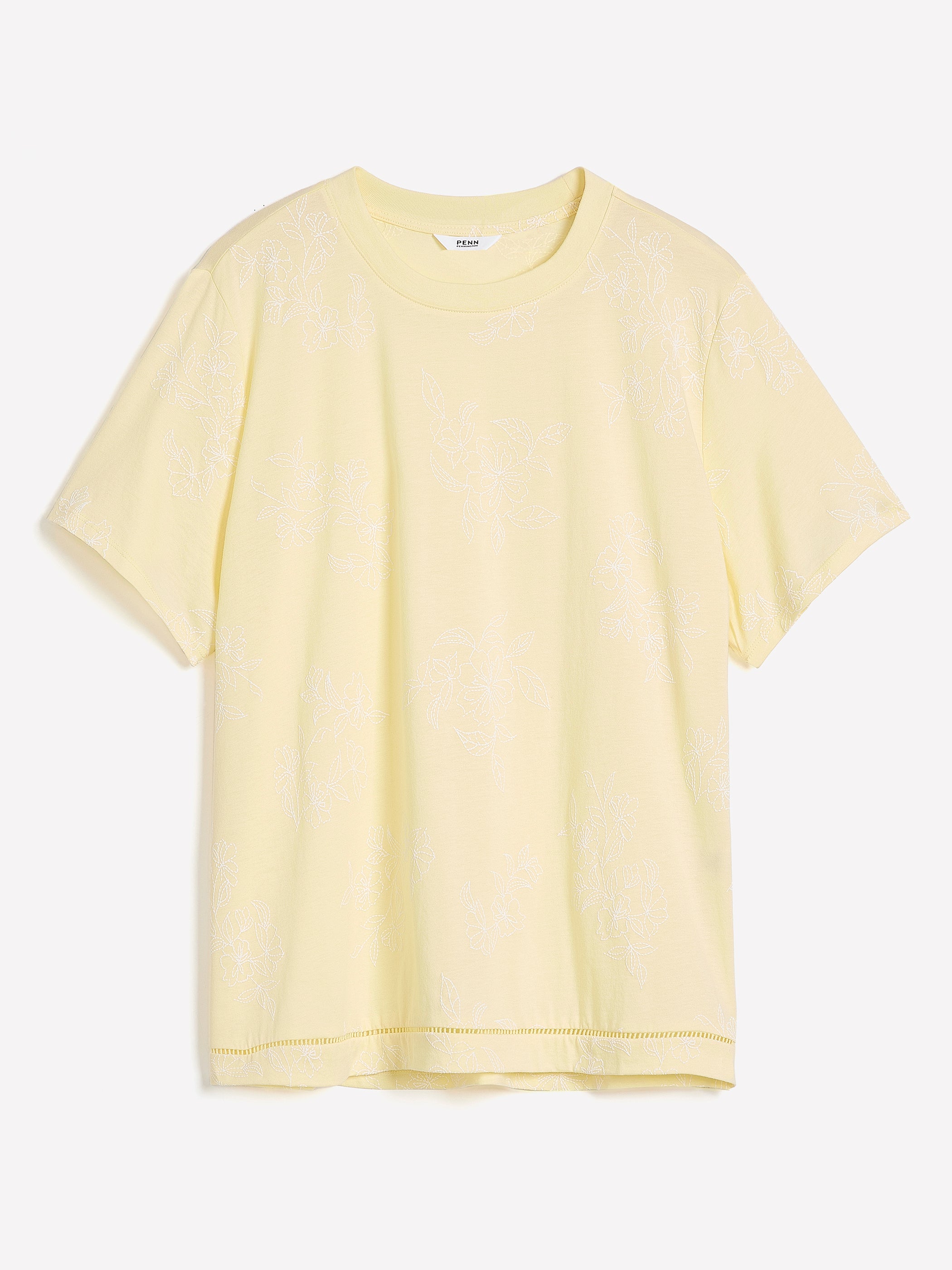 Chandail à col rond avec détails crochetés