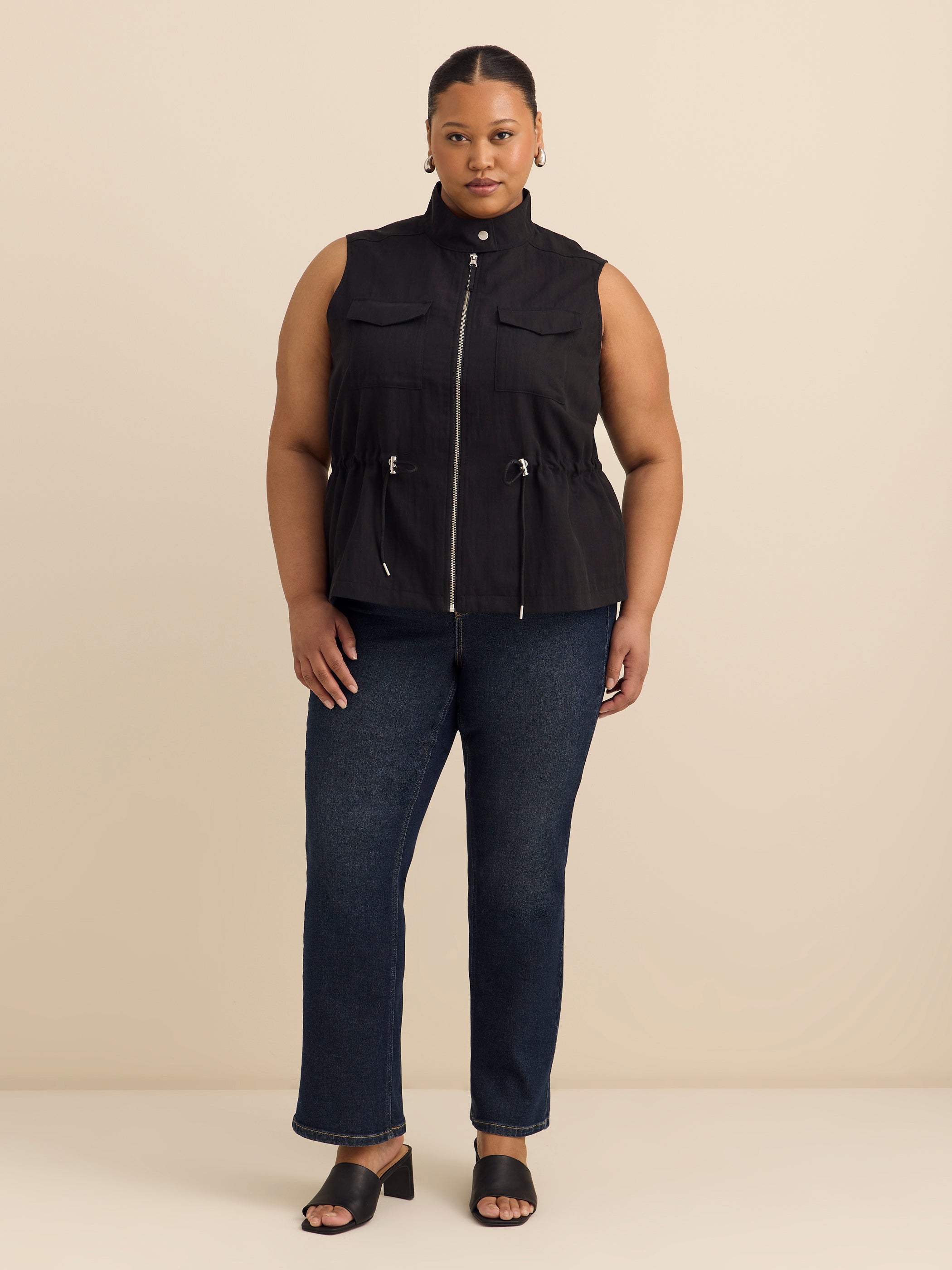 Veste safari sans manches