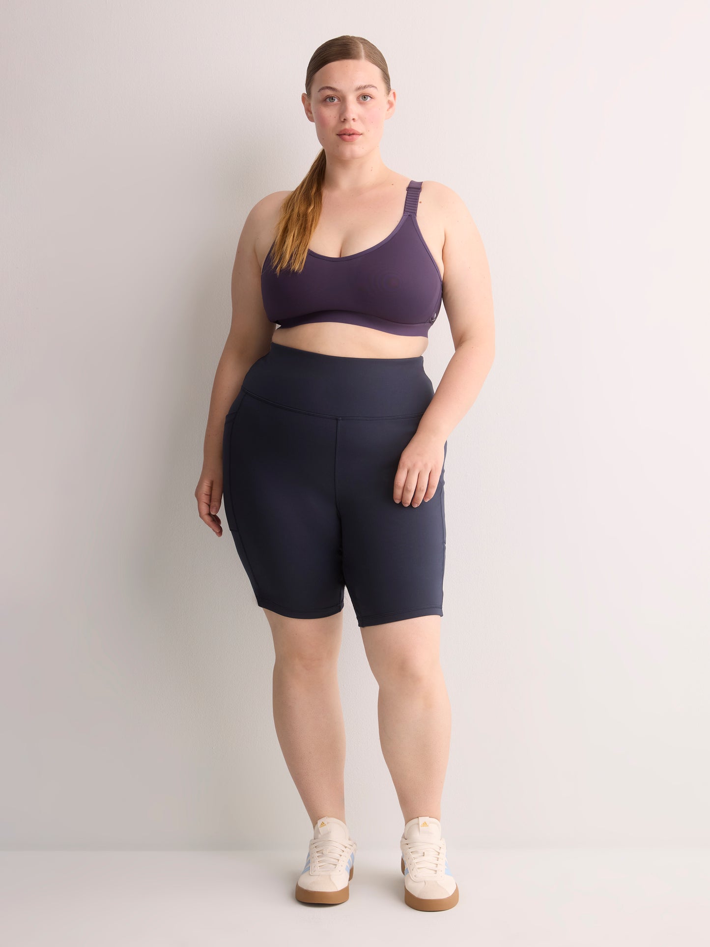 Blue Medium-Support Wireless Sports Bra, Active Zone