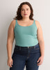 Blue Reversible Bodycon Tank Top