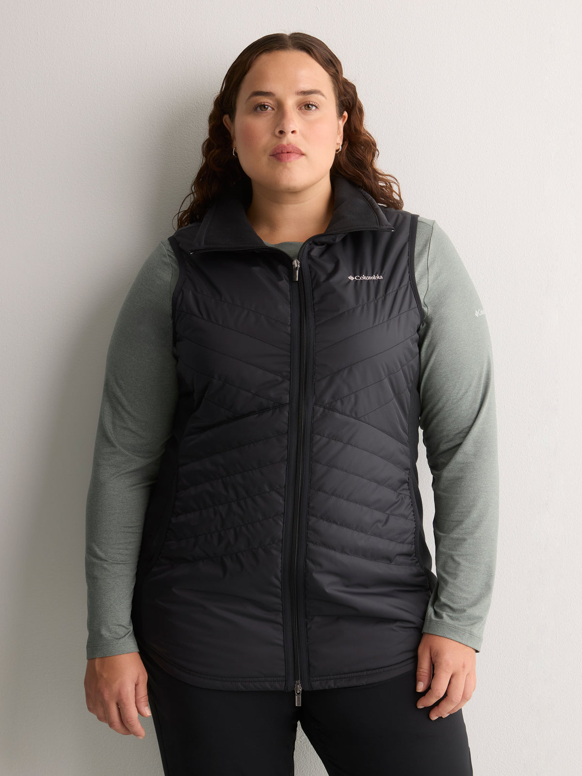Mix It Around Long Vest II - Columbia