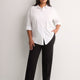Petite, Black Twill Straight-Leg Savvy Pant