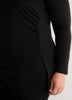 Asymmetric Ruched Knit Shirt