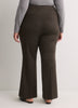 Mixed Brown Bootcut Pull-On Knit Pant, Essential Pant