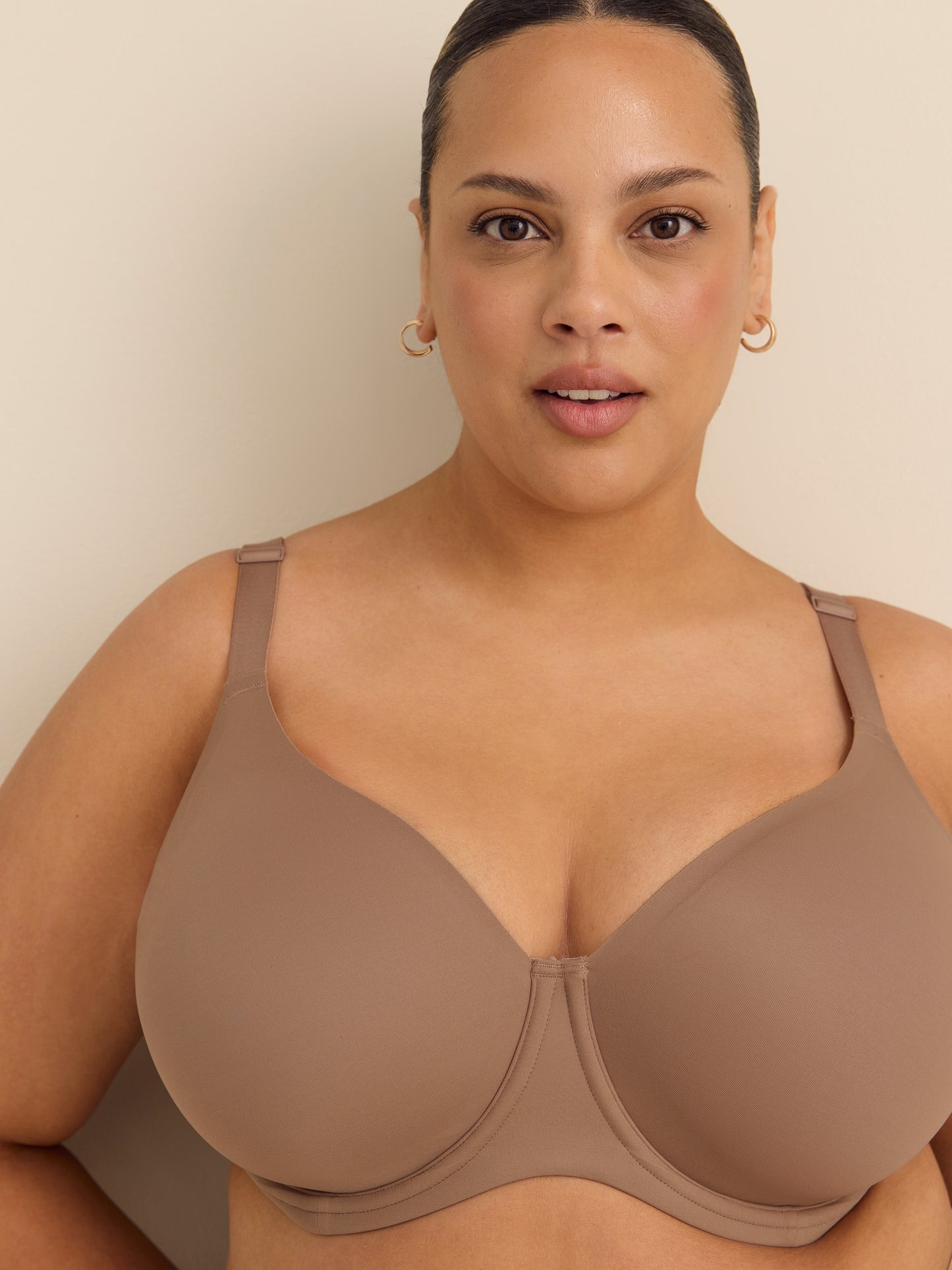 Soutien-gorge seconde peau en microfibre mate neutre, avec armatures - ti Voglio