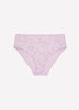 High-Cut Lavender Floral Cotton Brief - ti Voglio