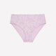 High-Cut Lavender Floral Cotton Brief - ti Voglio