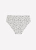 High-Cut Heather Cotton Brief with Dotted Floral Print - ti Voglio