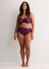 High-Cut Microfibre Brief with Side Embroidery - Déesse