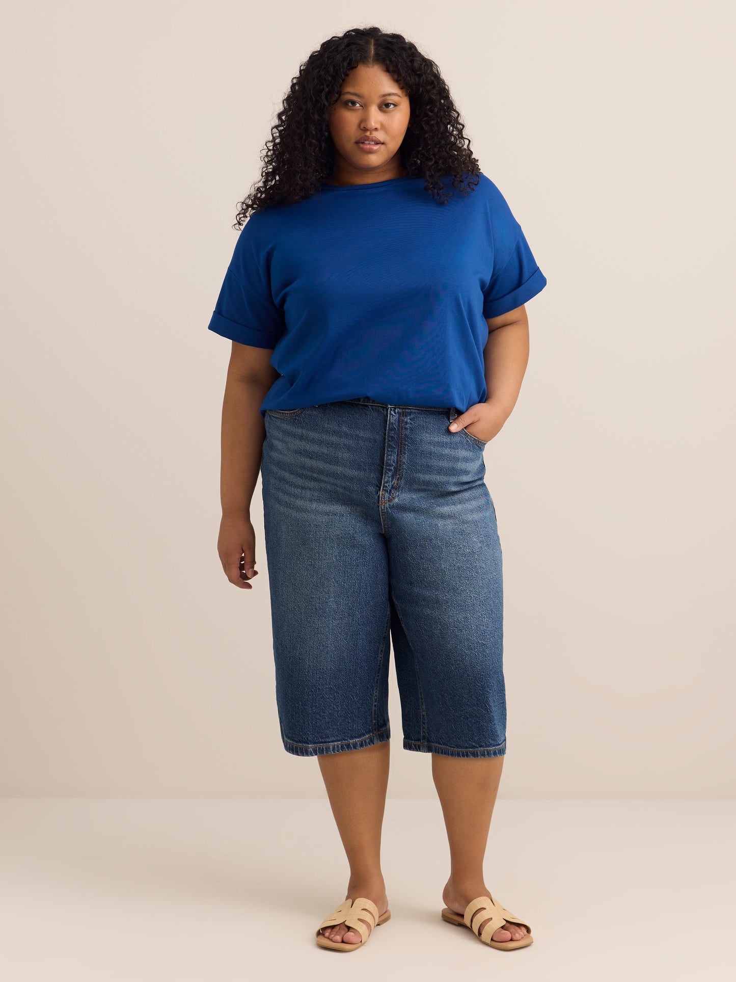 Boxy-Fit Short-Sleeve Crew-Neck T-Shirt