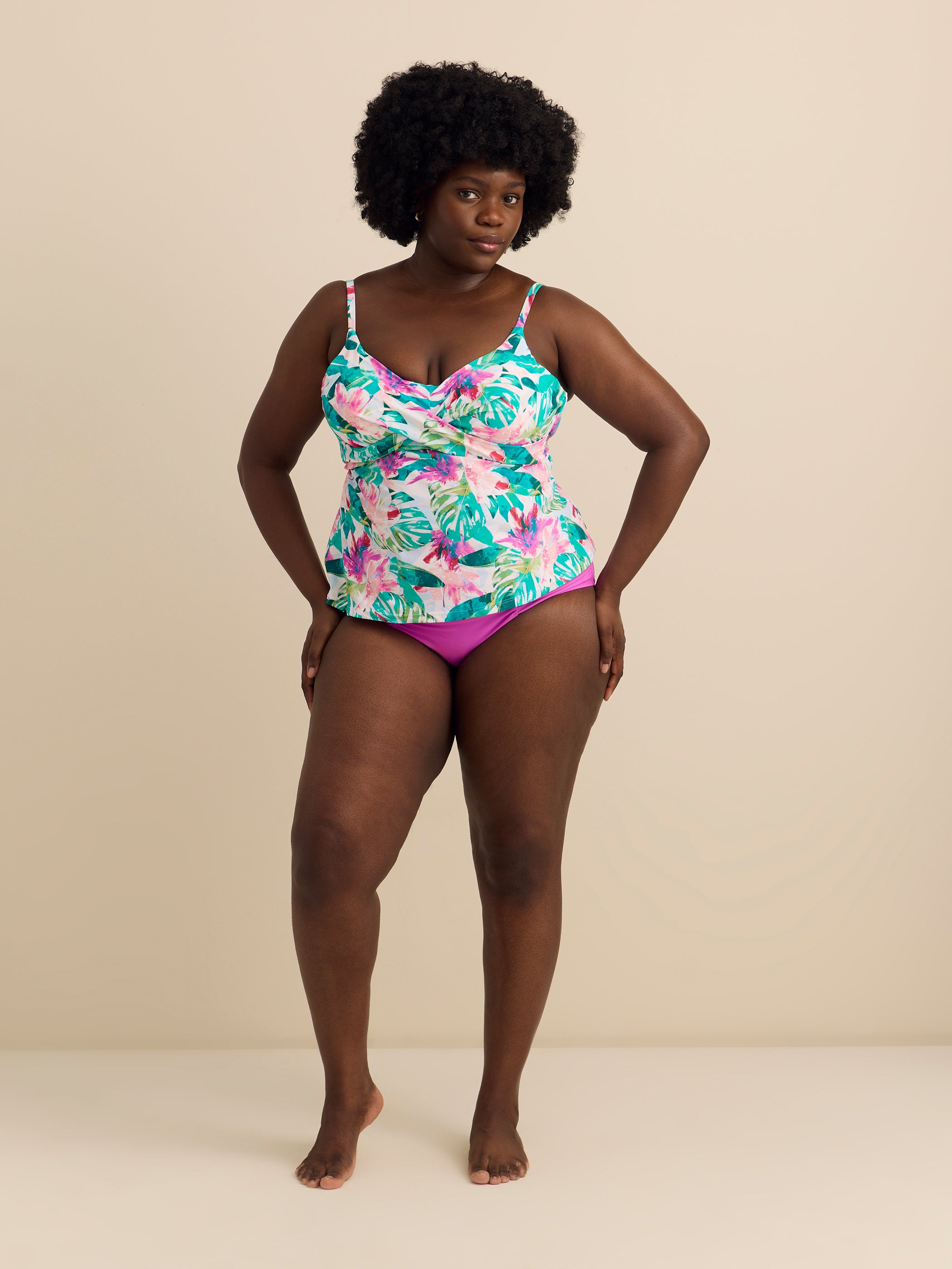 Haut tankini Aeries à  motif - Raisins Curve