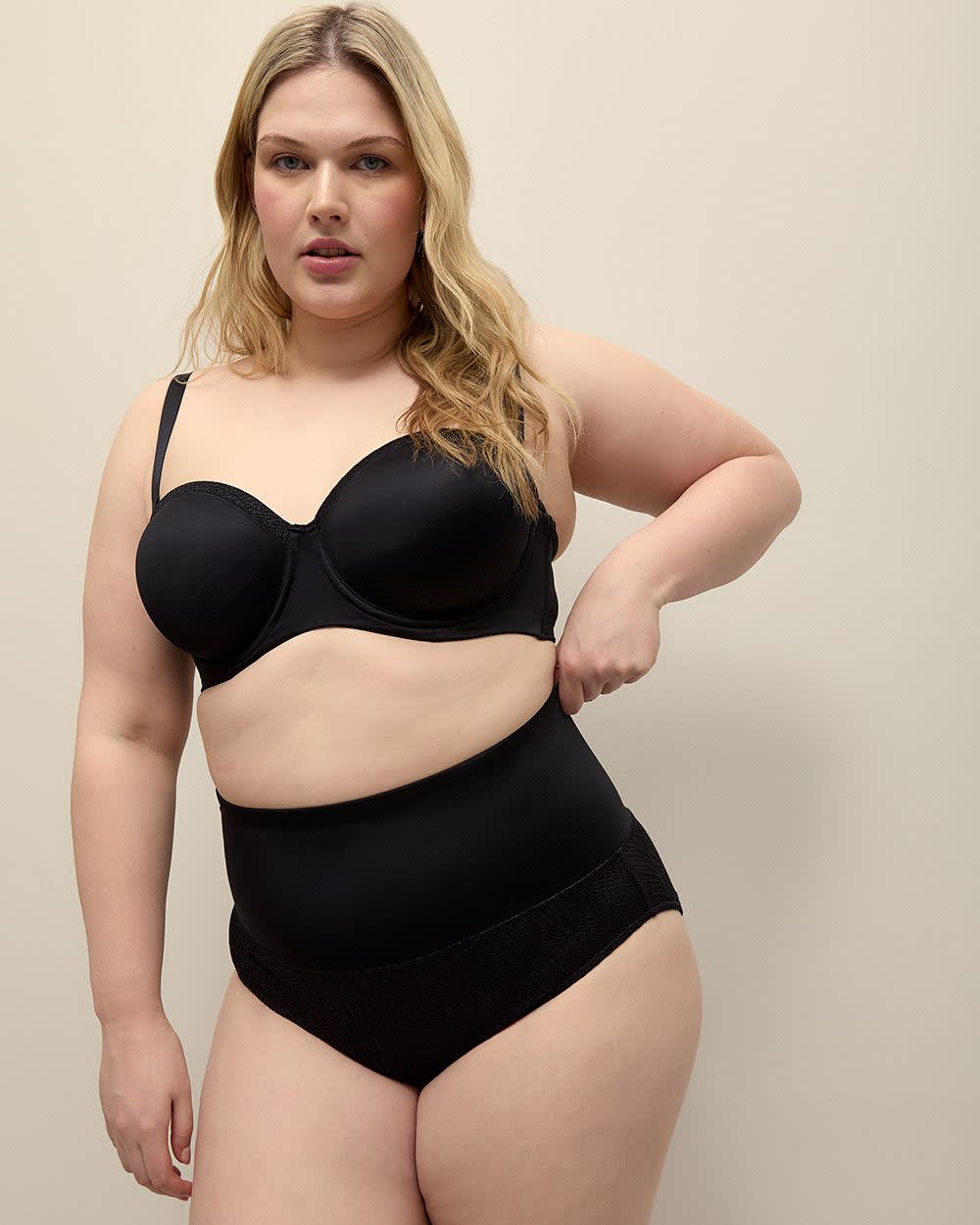 High-Cut High-Waisted Brief with Silhouette Control - ti Voglio