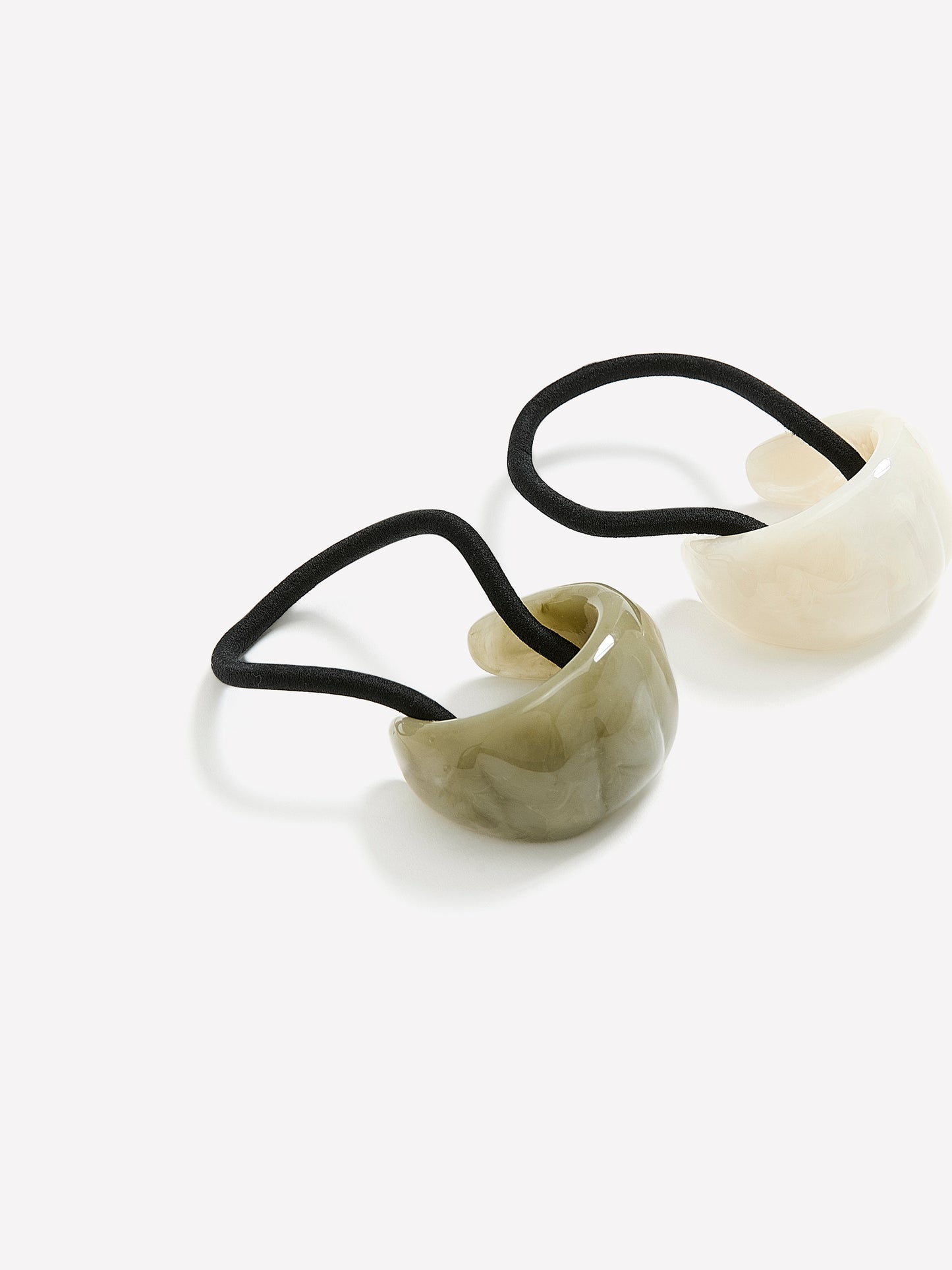 Resin Bubble Hair Ties, Set of 2