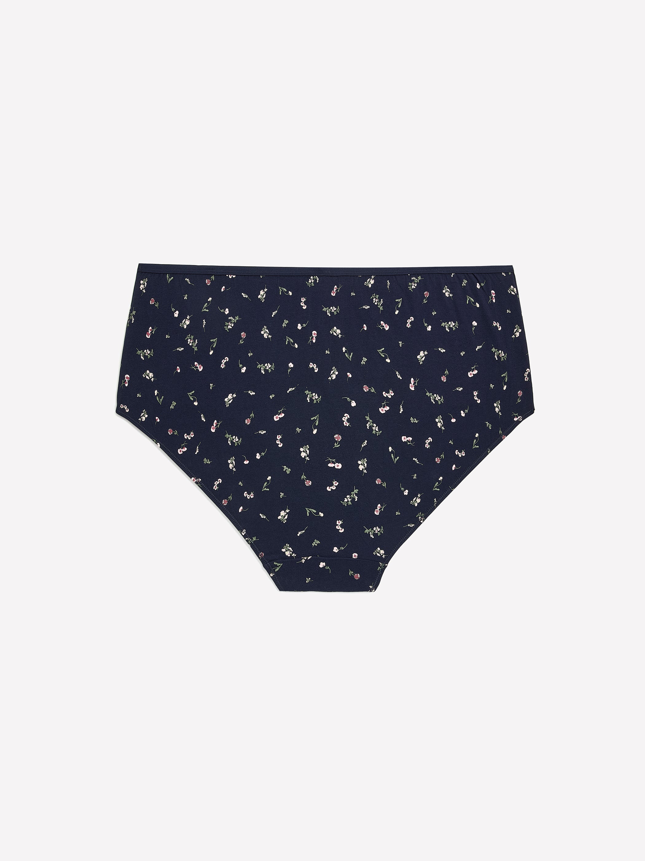 Blue Floral Cotton Brief - ti Voglio