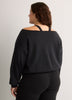 Off-Shoulder Year Round French Terry Sweatshirt - Fabletics