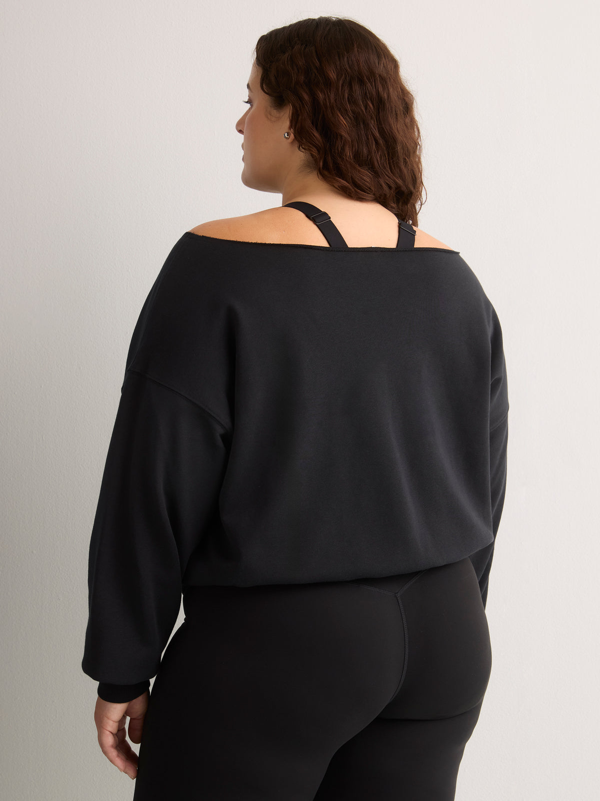 Off-Shoulder Year Round French Terry Sweatshirt - Fabletics