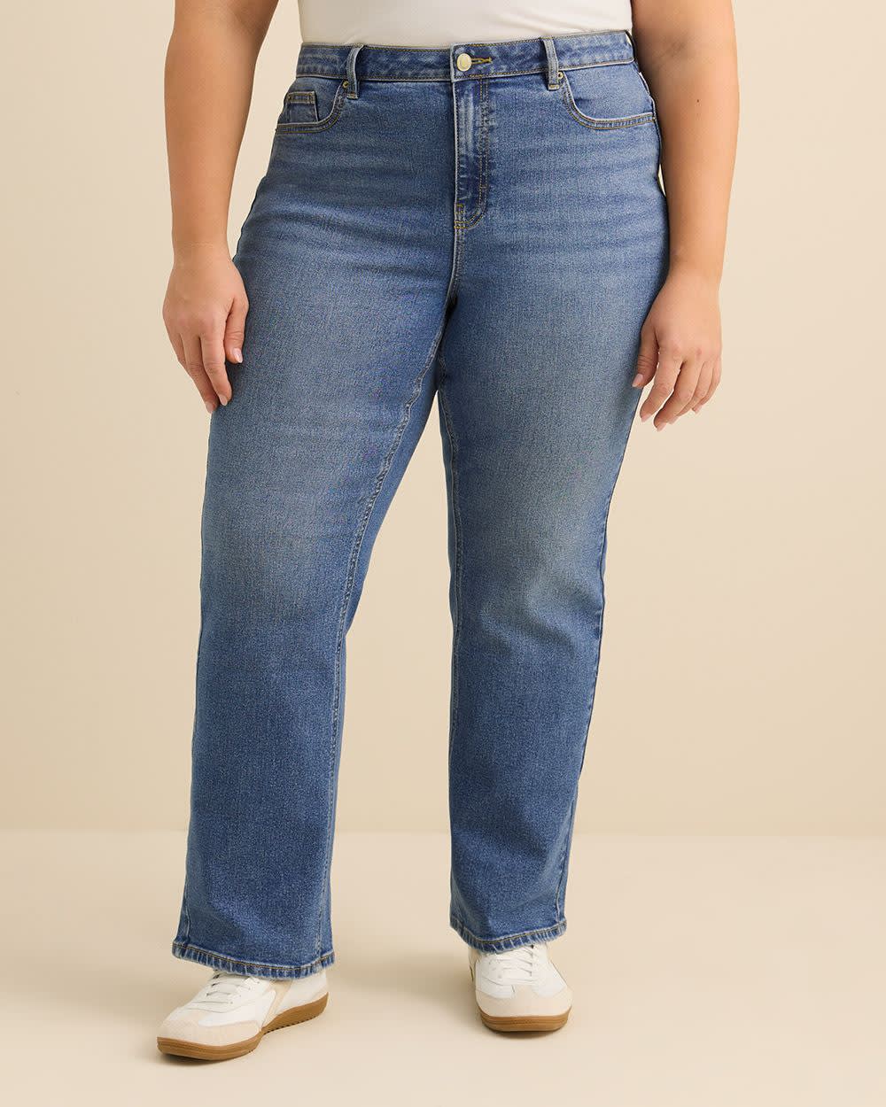 Classic-Fit High-Rise Bootcut Jeans - d/C Jeans