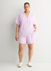 French Terry Tulip-Hem Bermuda Short - Active Zone