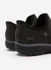 Wide Width, Easy Going Black Leather Bootie - Skechers