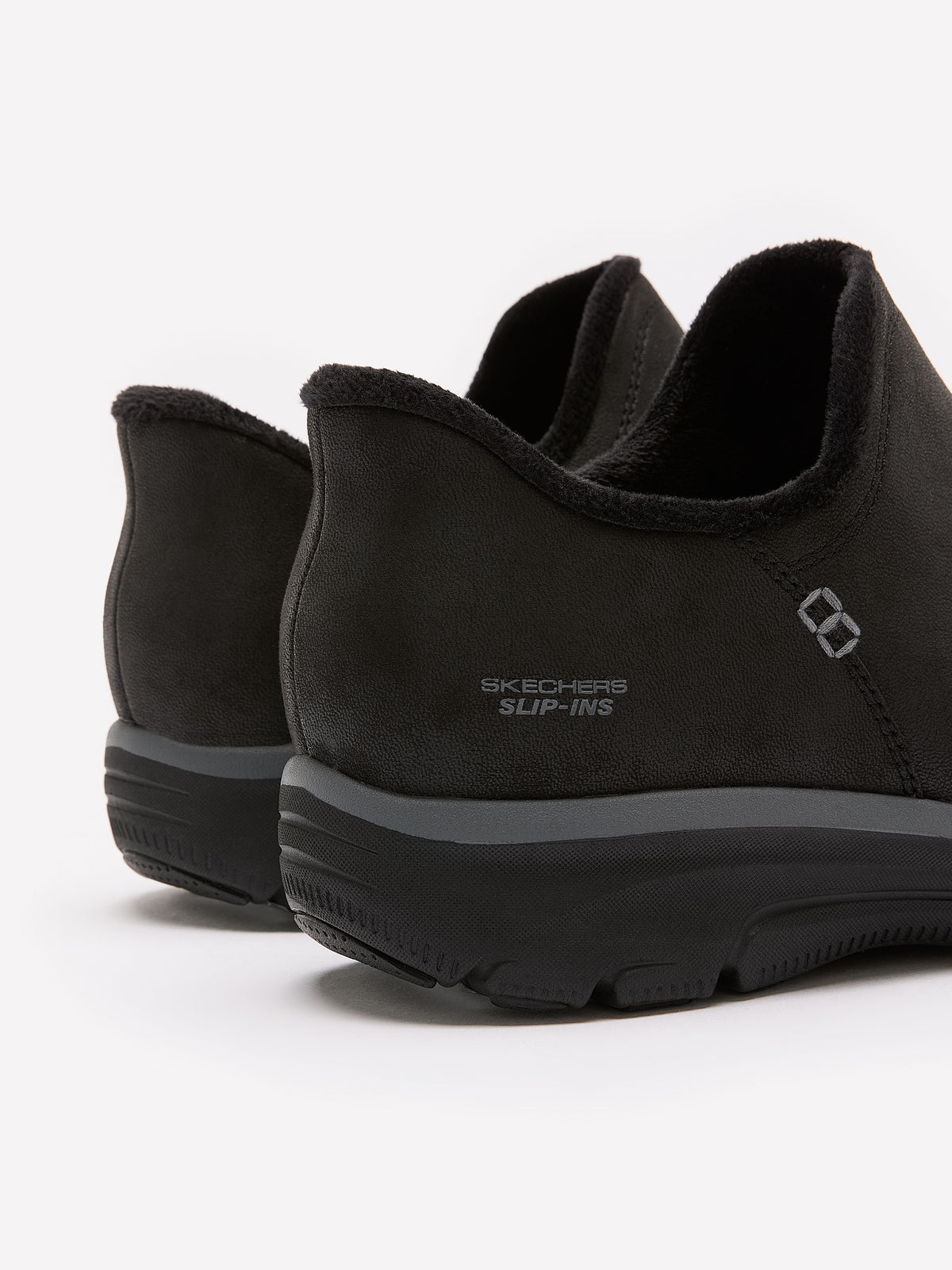 Wide Width, Easy Going Black Leather Bootie - Skechers