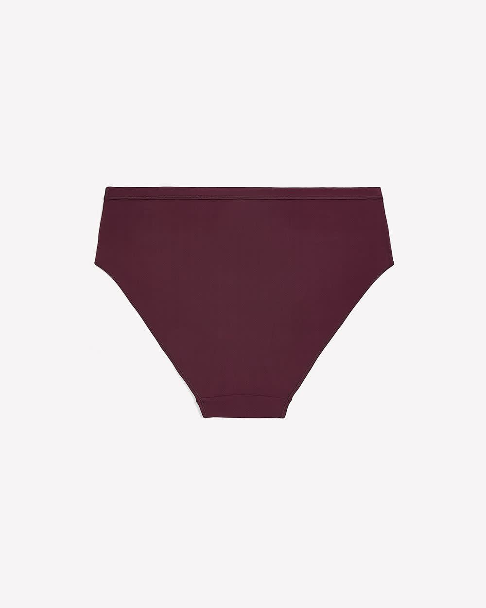 Culotte échancrée en microfibre bordeaux - ti Voglio