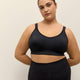 Black Medium-Support Wireless Sports Bra - Active Zone