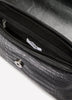 Black Croco Crossbody Handbag