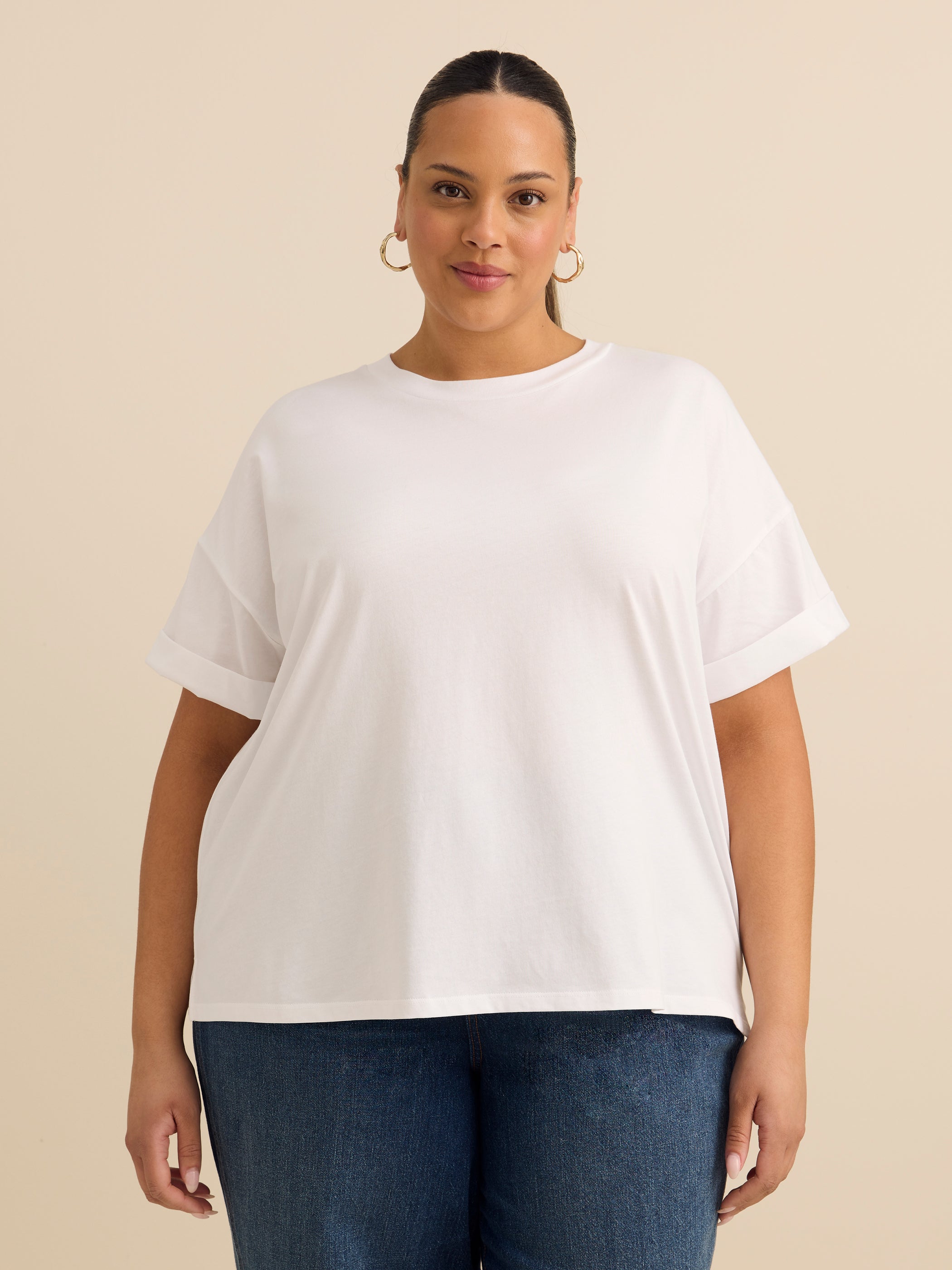 Boxy-Fit Crewneck Tee