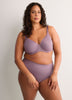 Second Skin, Matte Plum Unlined Underwire Bra - ti Voglio