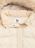White Quilted Snow Jacket with Removable Hood - Active Zone