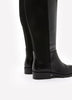 Wide Width and Calf, Black Paladium Tall Boot - Steve Madden