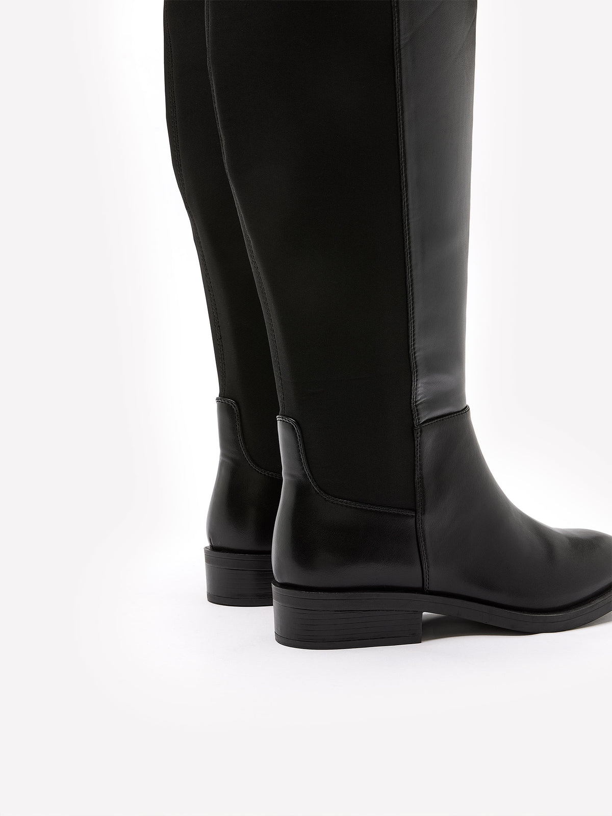 Wide Width and Calf, Black Paladium Tall Boot - Steve Madden