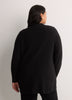 Straight-Fit V-Neck Tunic Cardigan