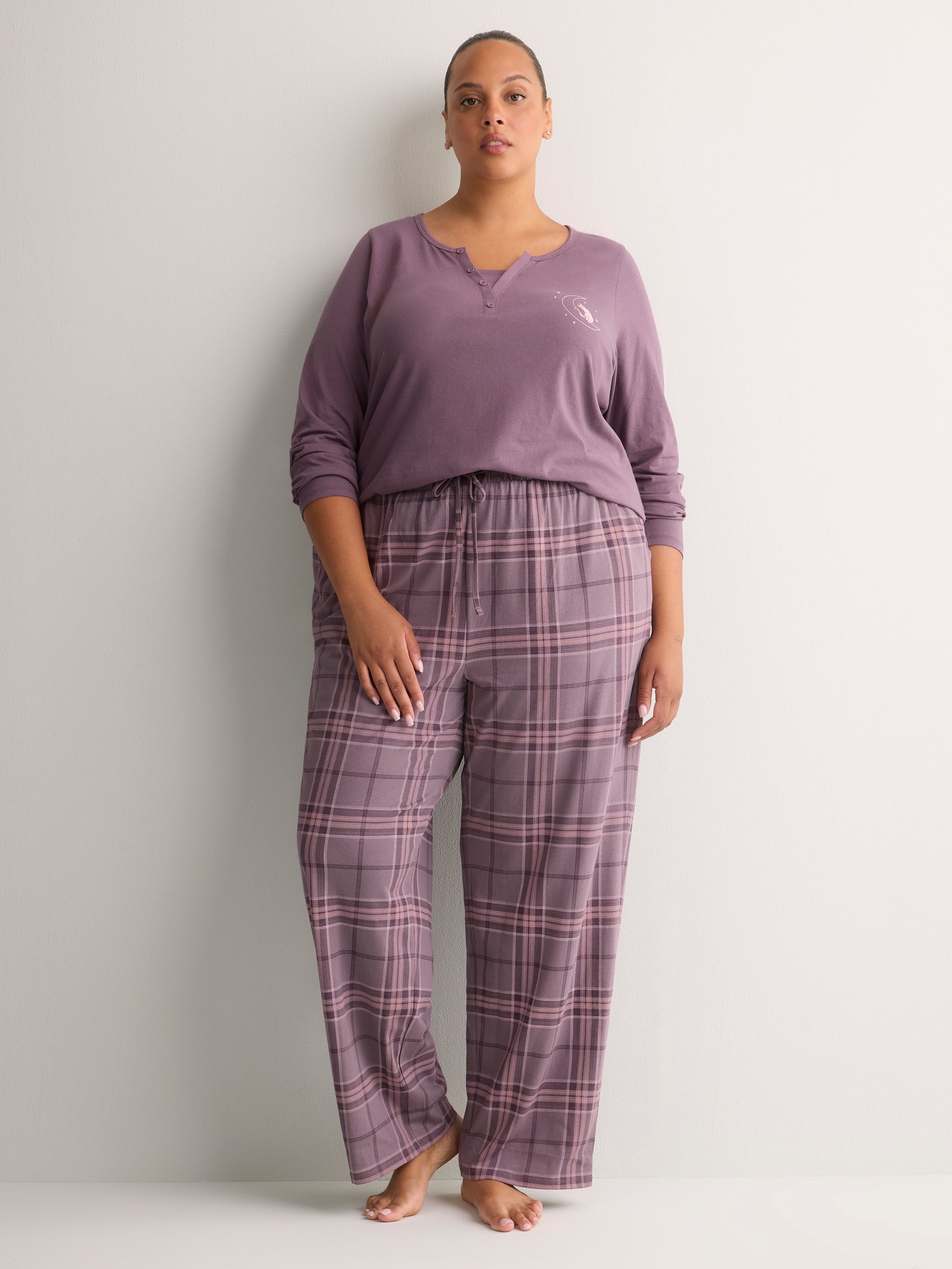 Modern-Fit Fooler Henley Pyjama Top - tiVOGLIO