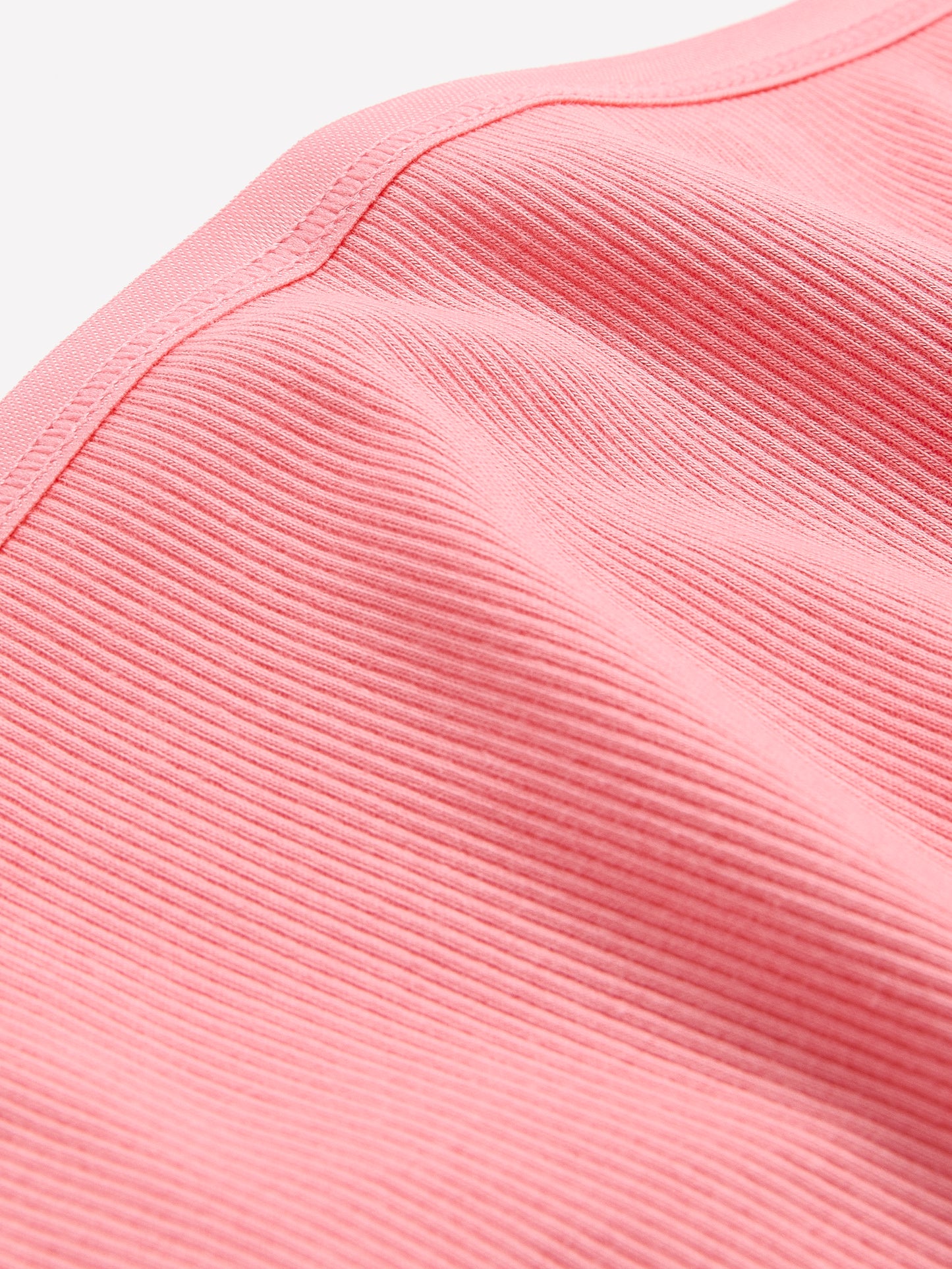 Pink Rib Knit Thong - ti Voglio