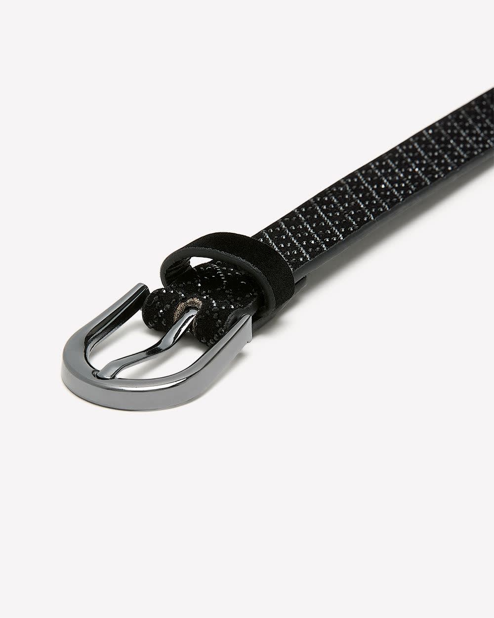 Ceinture en velours noir