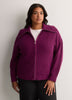 Straight Zippered Sweater Cardigan
