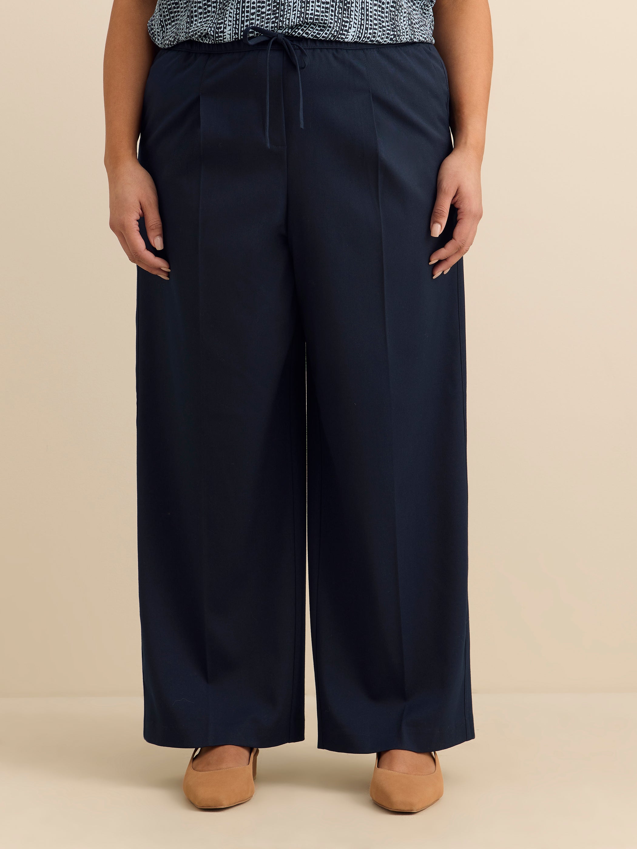 Petite, Pull-On Wide-Leg Pant