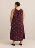 Sleeveless A-Line Halter Maxi Dress with Back Bow Tie