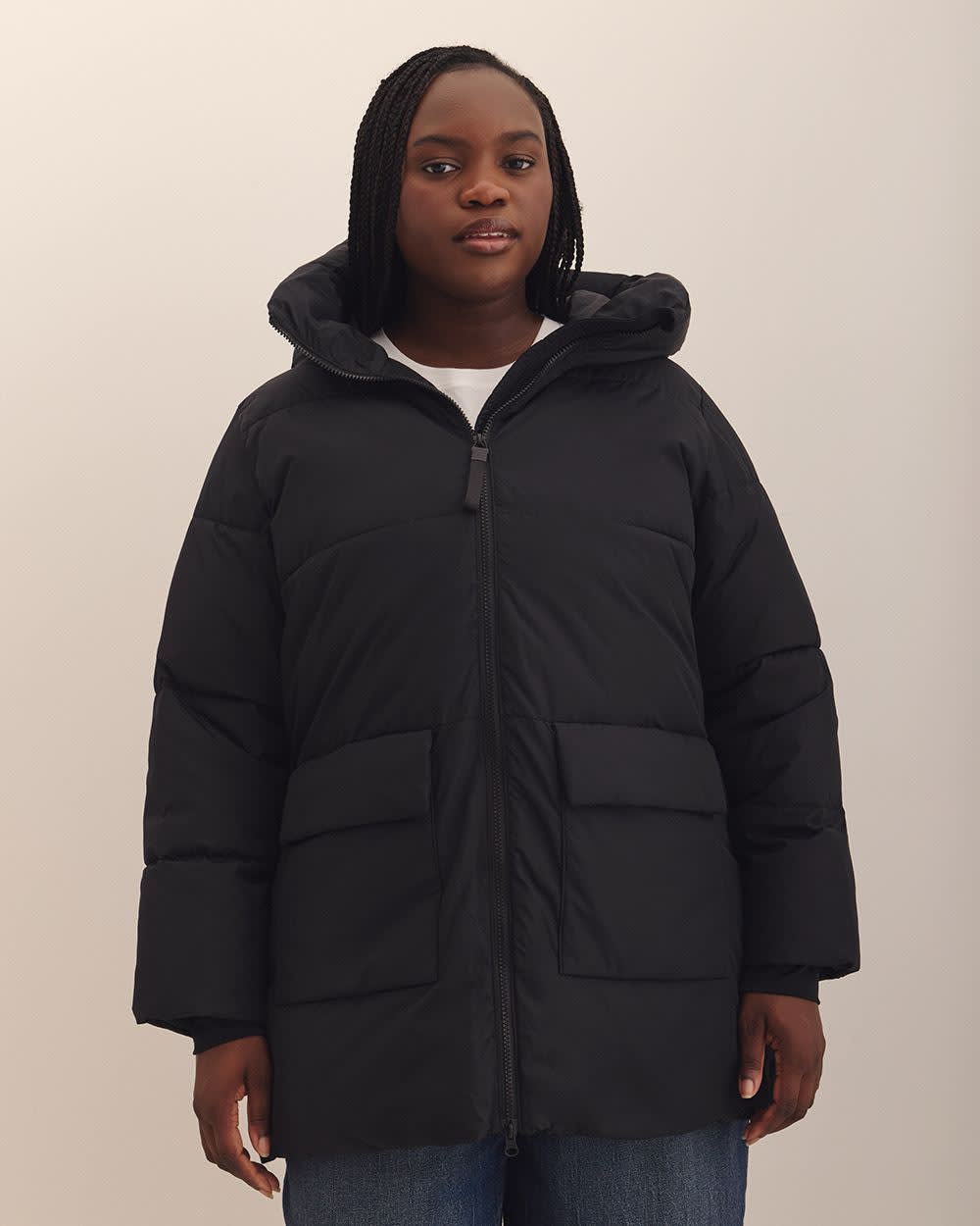 Short Hooded Puffer Jacket