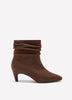 Extra Wide Width, Pleated Mid-Kitten-Heel Bootie