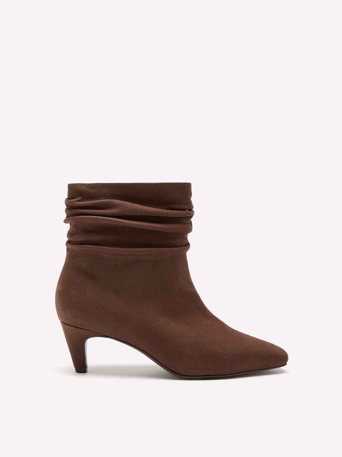 Extra Wide Width, Pleated Mid-Kitten-Heel Bootie