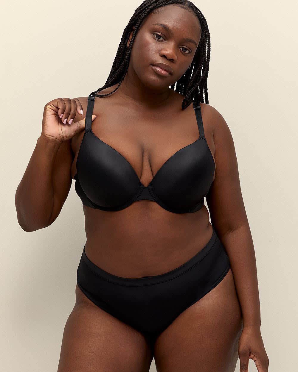 Soutien-gorge pigeonnant en microfibre – Déesse Collection