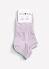 Heather Knit Ankle Socks with Extended Tab, Set of 3 - Active Zone