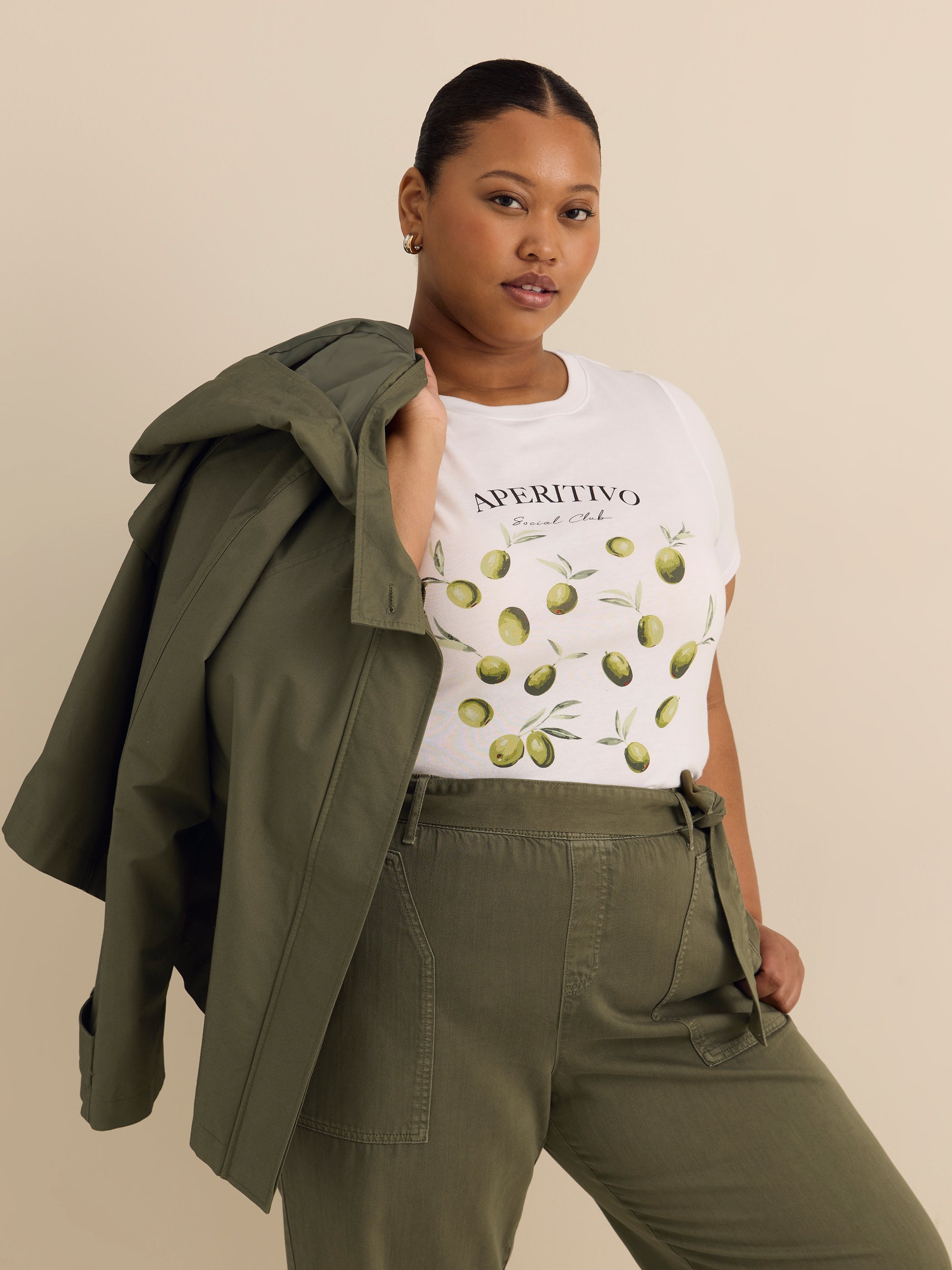 Crewneck Short-Sleeve Knit Top