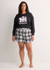 Plaid Pyjama Boxer with Dalmatian Print - Disney
